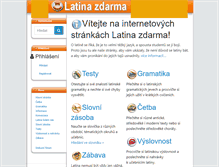 Tablet Screenshot of latina-zdarma.cz